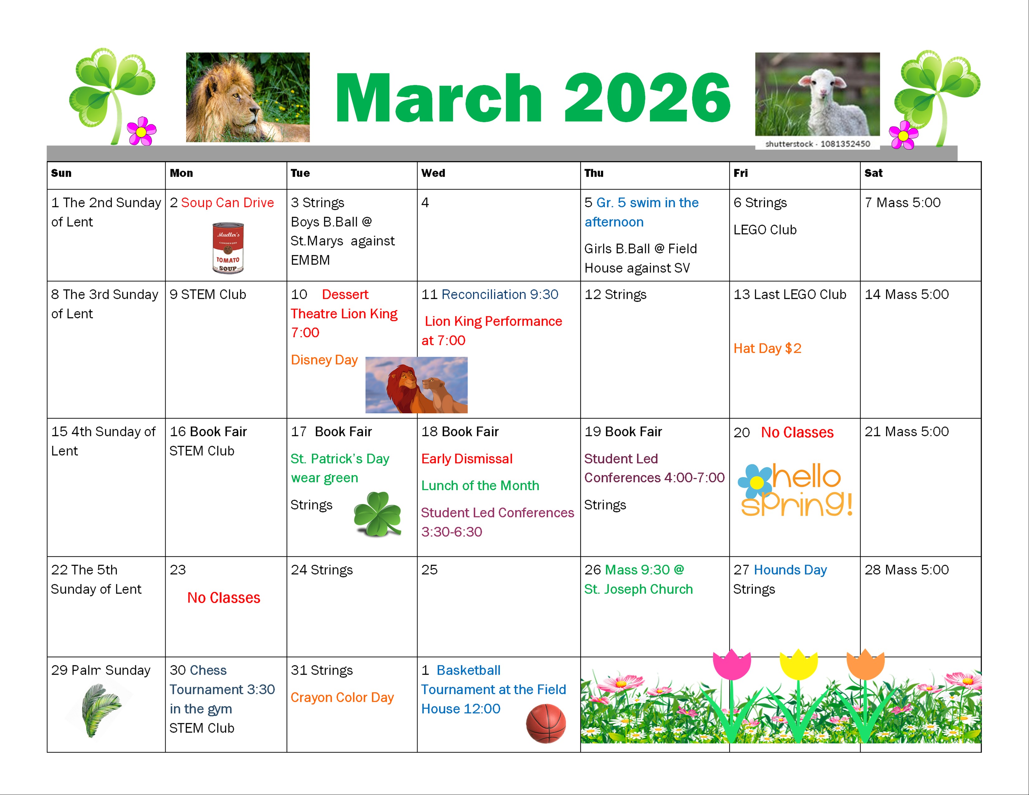 Calendar/Newletter